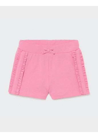 Camellia Pink Ruffled Baby Shorts