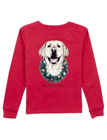 Deck The Paws Long Sleeve - Cabernet