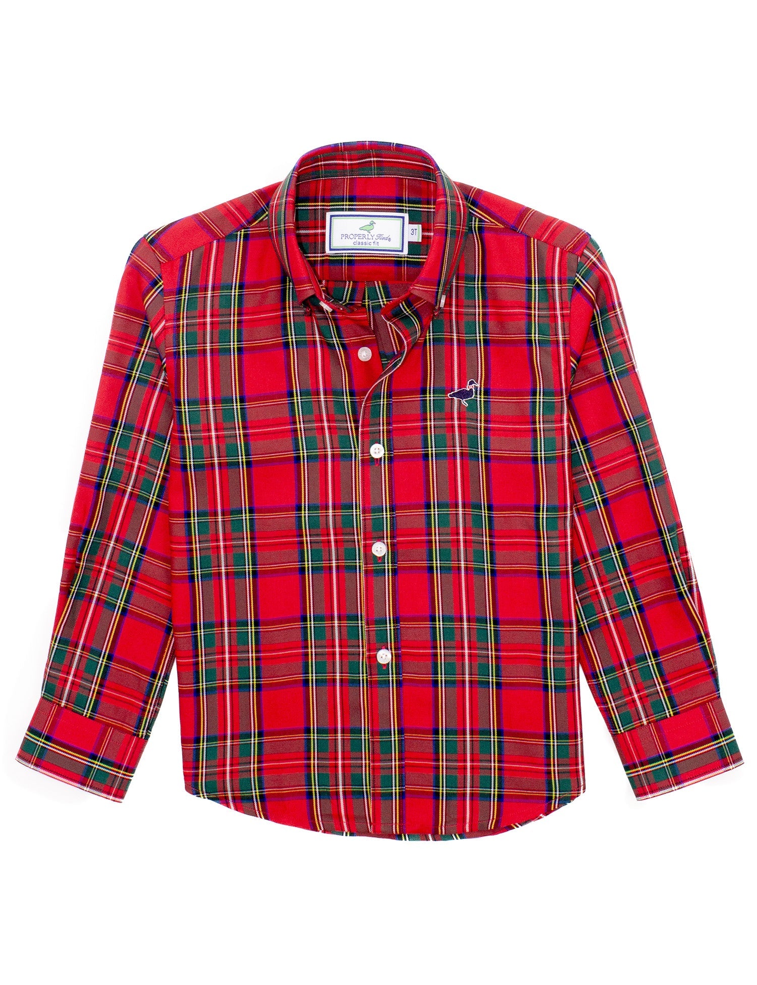 Boys Seasonal Sportshirt-Yuletide