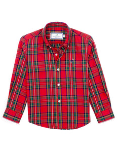 Boys Seasonal Sportshirt-Yuletide