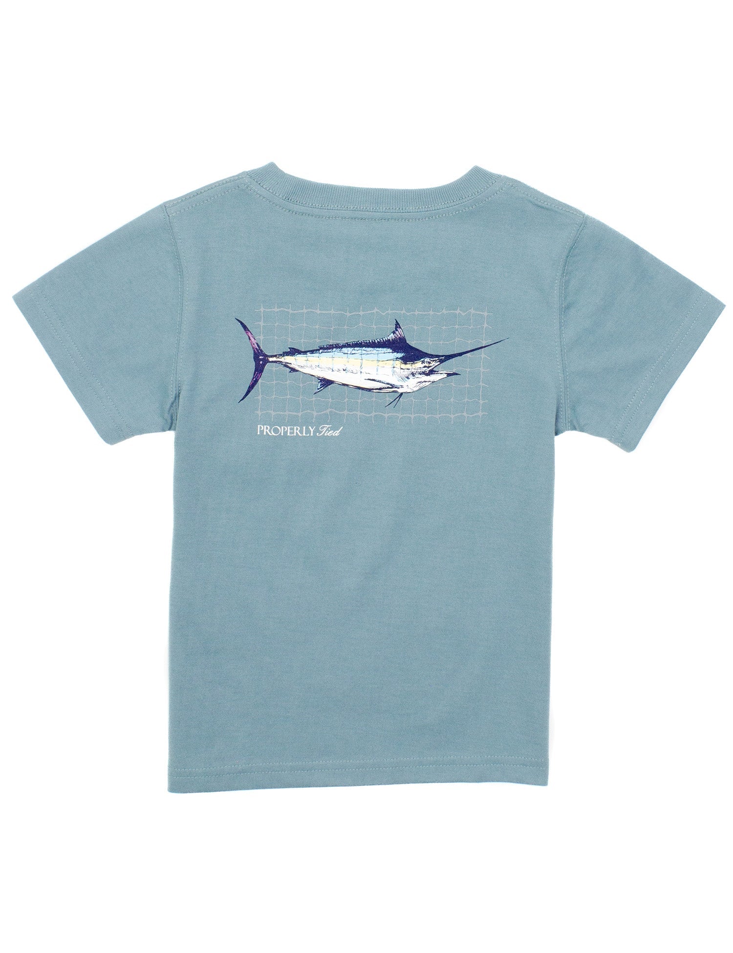 Boys Swordfish Short Sleeve Steel Blue