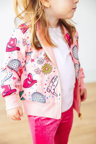 Boots and Bling Satin Jacket