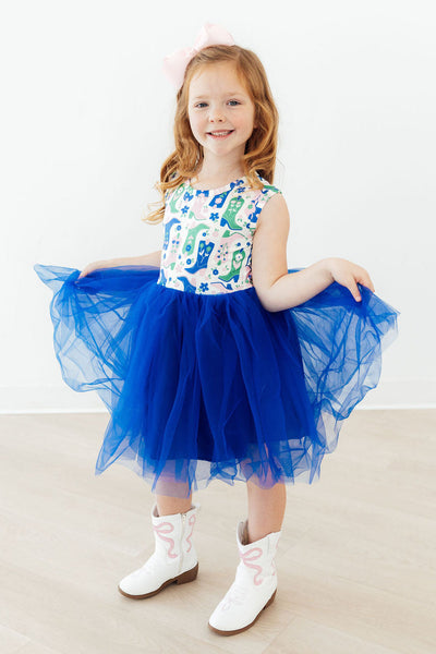 Boots & Blooms Tank Tutu Dress