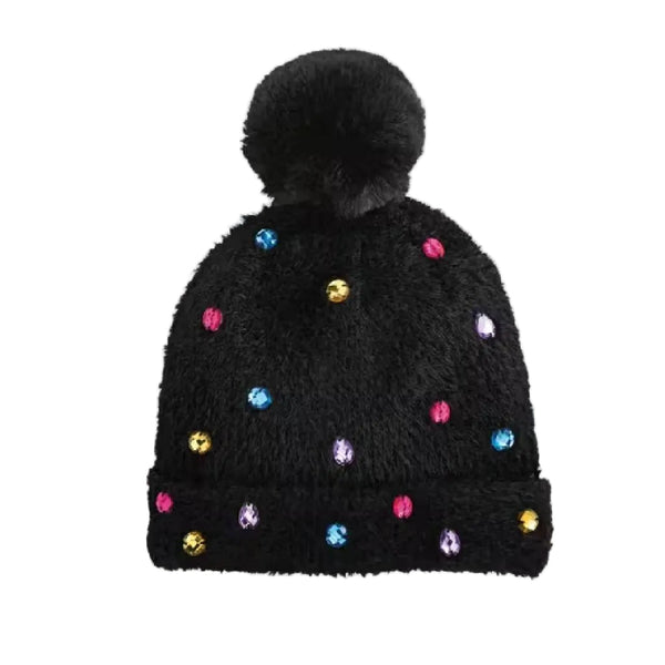 Christmas Glitzy Beanies - Pink, Hot Pink, Black