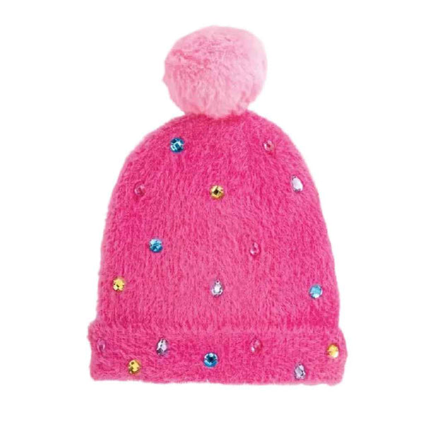 Christmas Glitzy Beanies - Pink, Hot Pink, Black