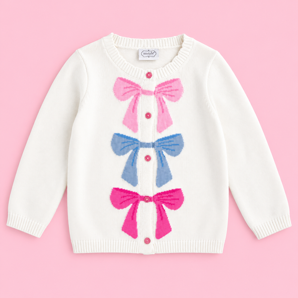 Colorful Bow Cardigan