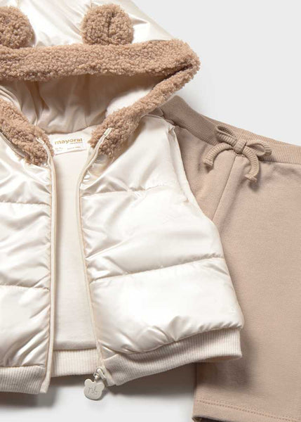 Almond 3 Piece Vest Set
