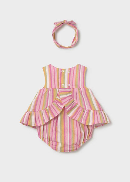 Rose Stripe Dress Set
