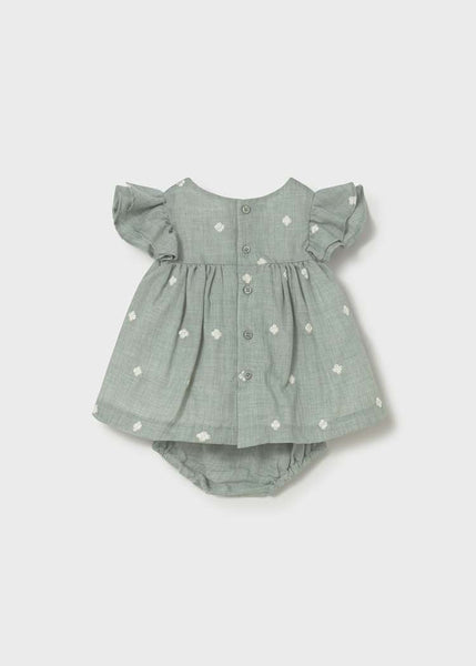 Aqua Cream Floral Dress