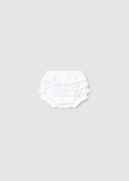 White Ruffled Bloomers