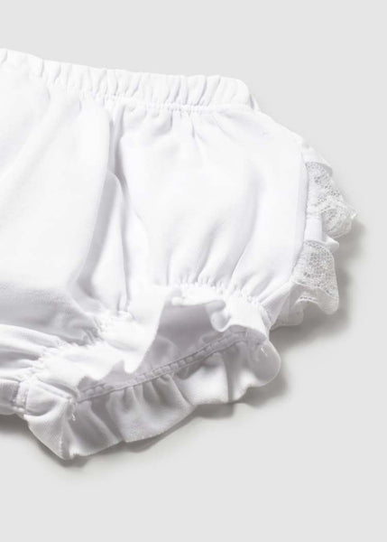 White Ruffled Bloomers