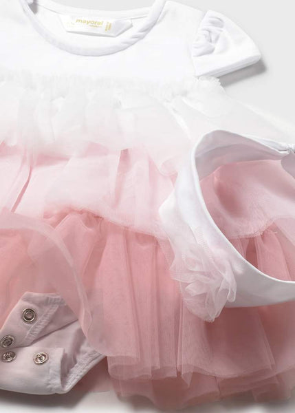 Baby Pink Newborn Girl Tulle Dress and Headband Set
