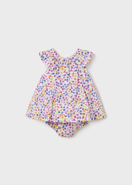 Juicy Pink Bubble Print Dress and Diaper Cover