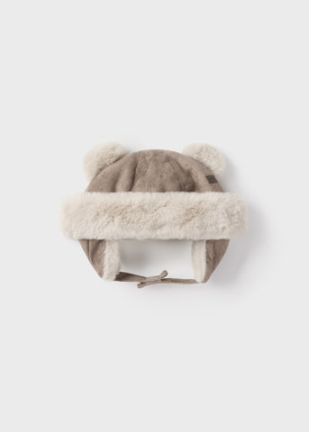 Newborn Suede Hat with Ears