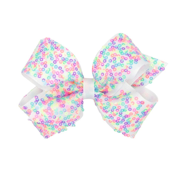 Confetti Sequin Medium Bow