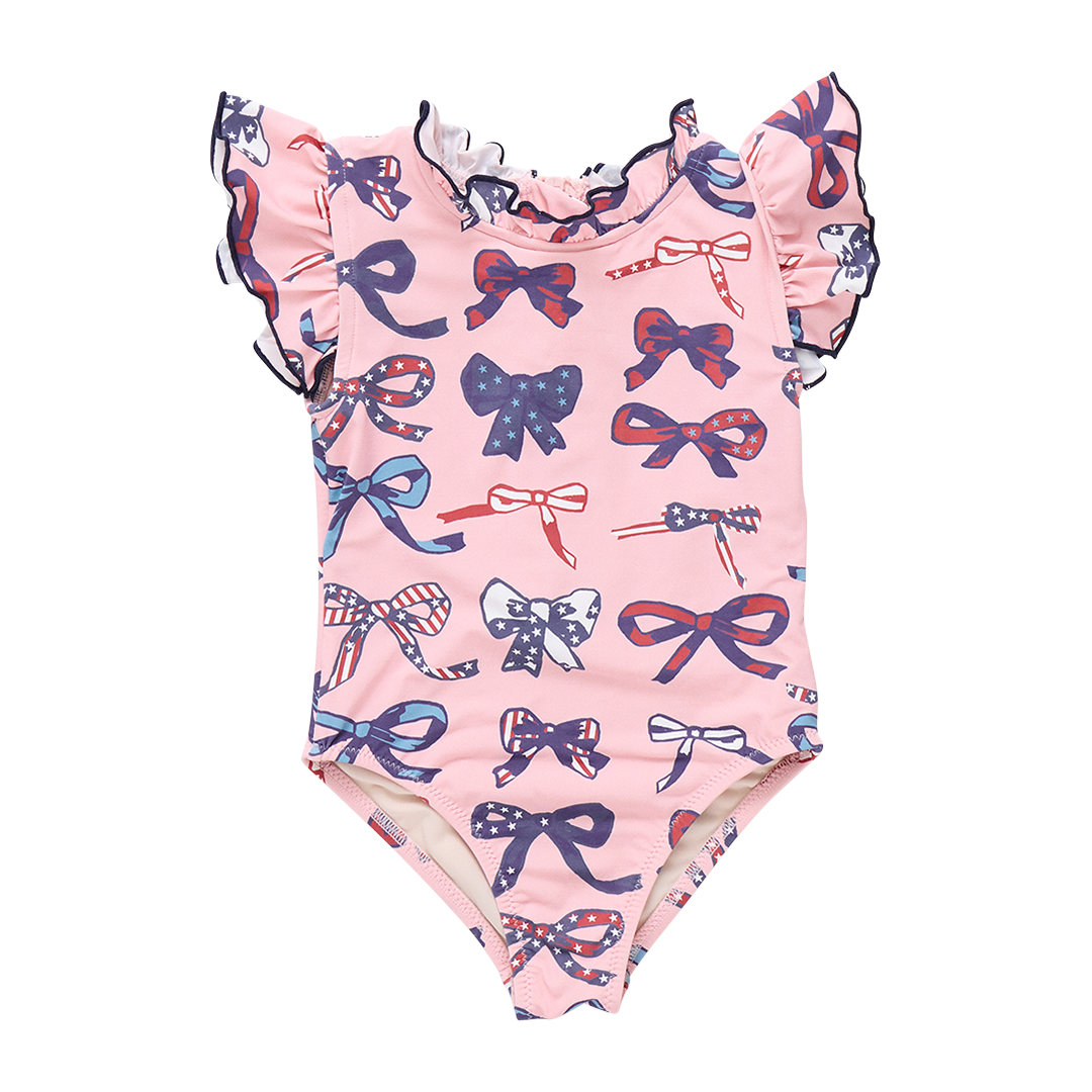 Pink Patriotic Bows Jennifer Suit