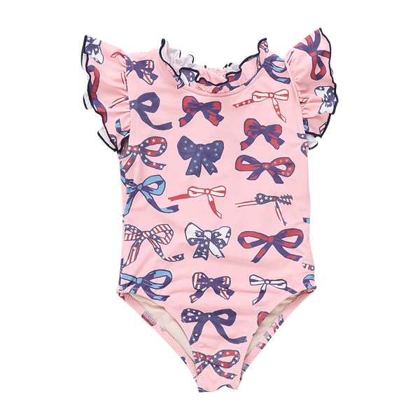 Pink Patriotic Bows Jennifer Suit