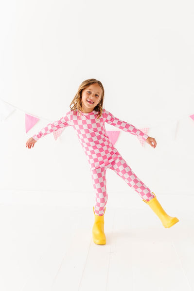 Bubblegum Check 2 Piece Pj Set