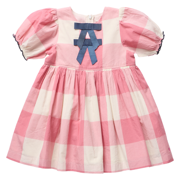 HERMIONE DRESS - PINK CHECKS