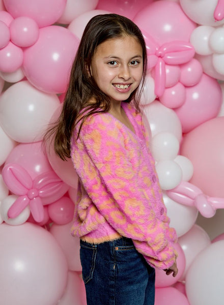 Snug Pink Combo Cardigan