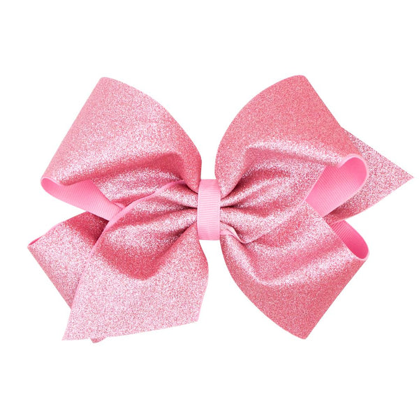 King Glitter Overlay Bow