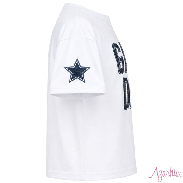 Navy Shimmer Game Day Tee