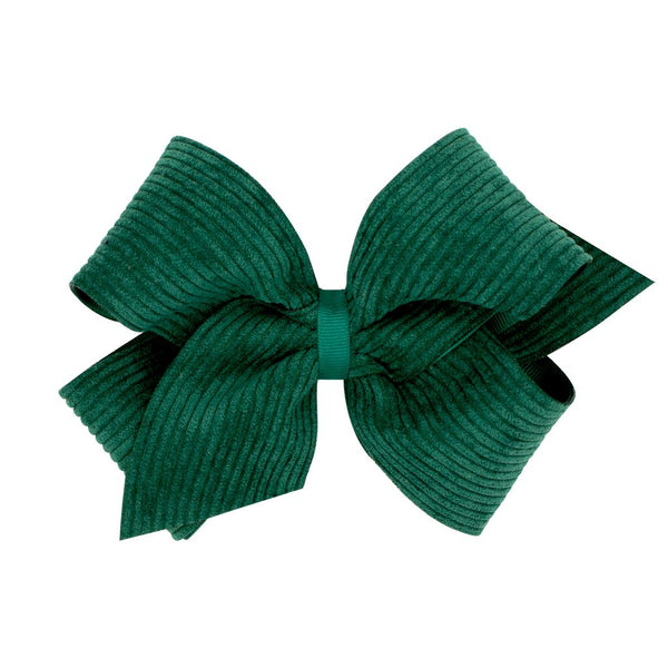Corduroy Overlay King Bow