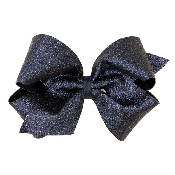 King Glitter Overlay Bow