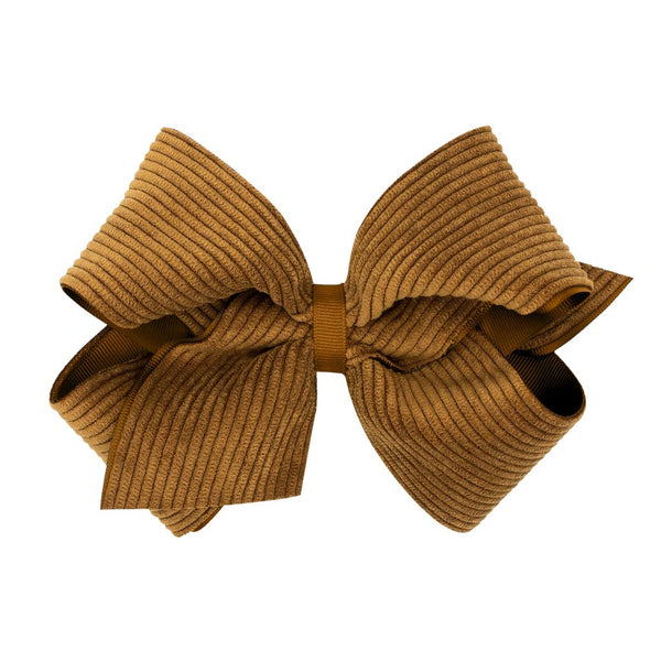 Corduroy Overlay King Bow