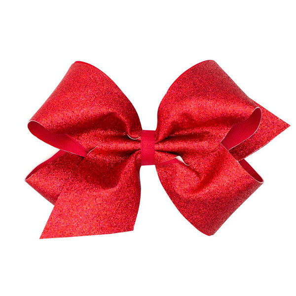King Glitter Overlay Bow