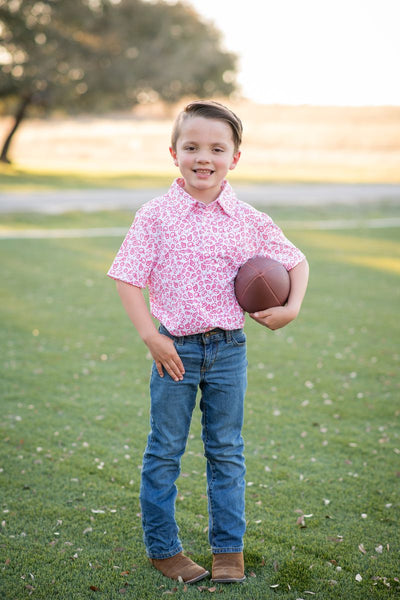 Kickoff Red Polo Short Sleeve Shirt