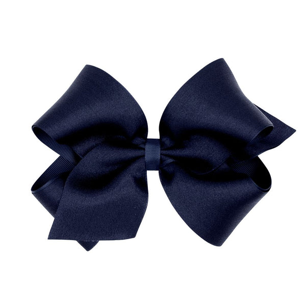 King Satin/Grossgrain Overlay Bow