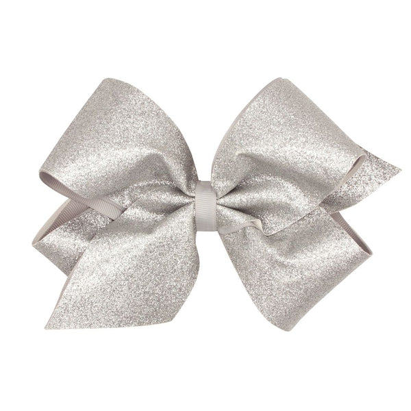 King Glitter Overlay Bow