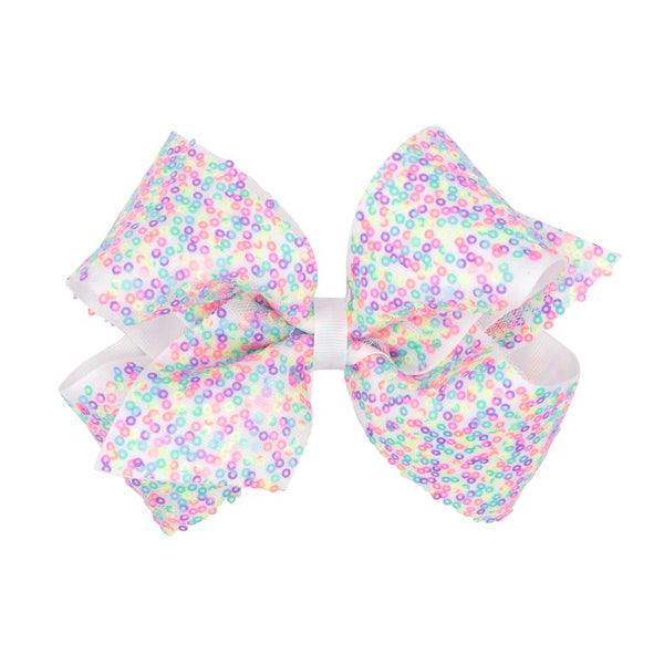 Confetti Sequin King Bow