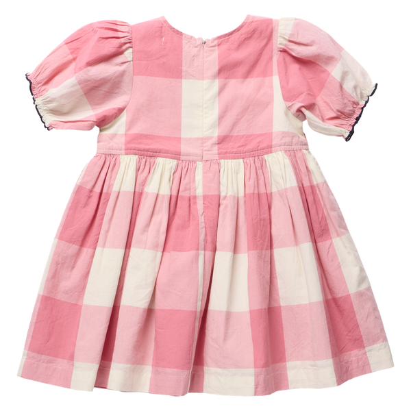 HERMIONE DRESS - PINK CHECKS