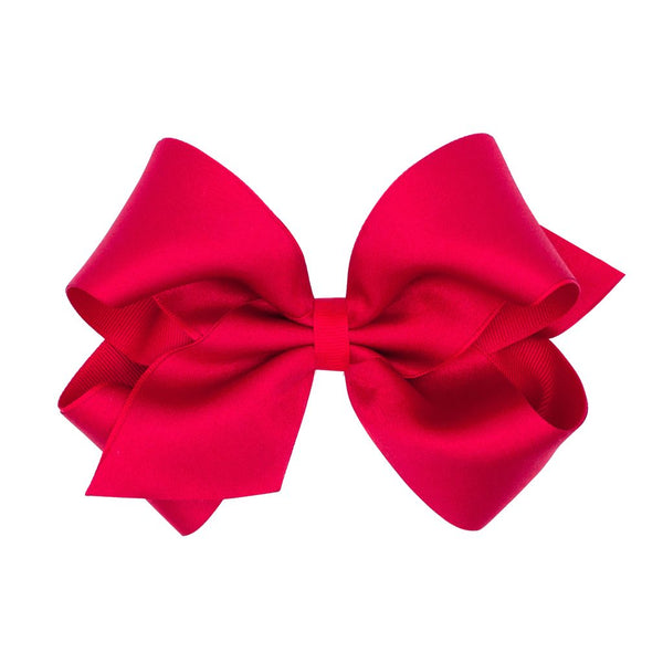 King Satin/Grossgrain Overlay Bow