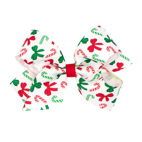 Medium Christmas Bows Grosgrain Hair Bow