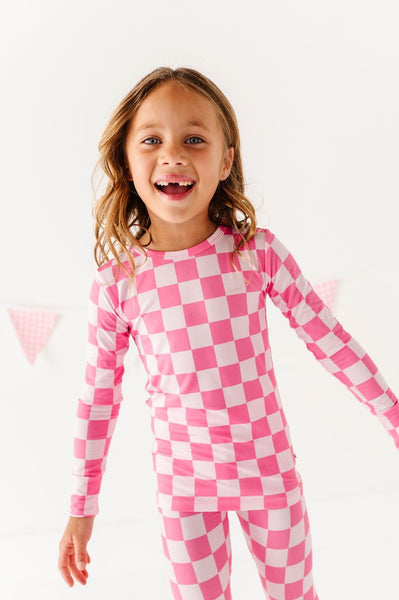 Bubblegum Check 2 Piece Pj Set