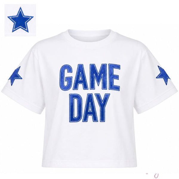 Royal Shimmer Game Day Tee