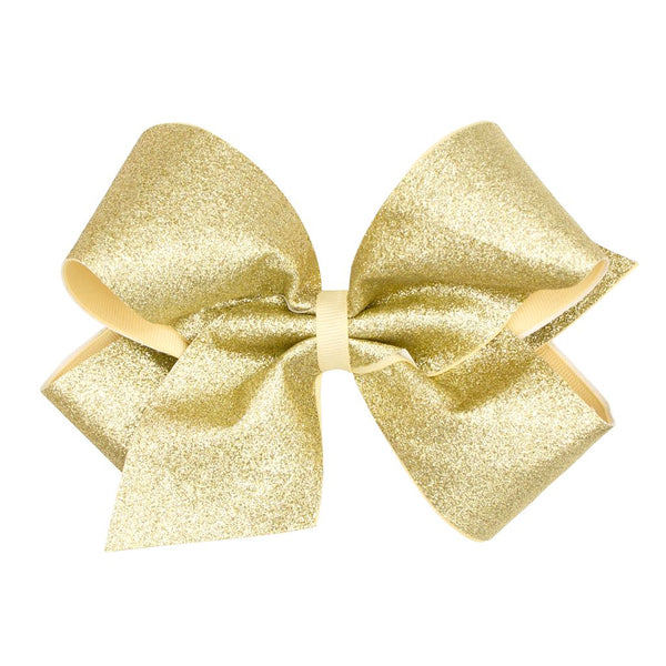 King Glitter Overlay Bow