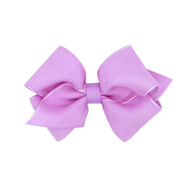 Extra Small Organza and Grosgrain Overlay Hair Bow