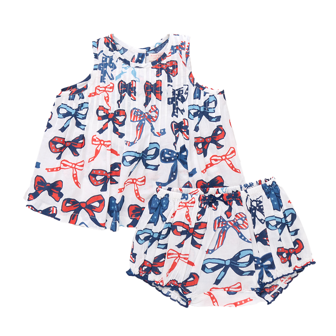 Red White and Bows Jaipur 2-Piece Set