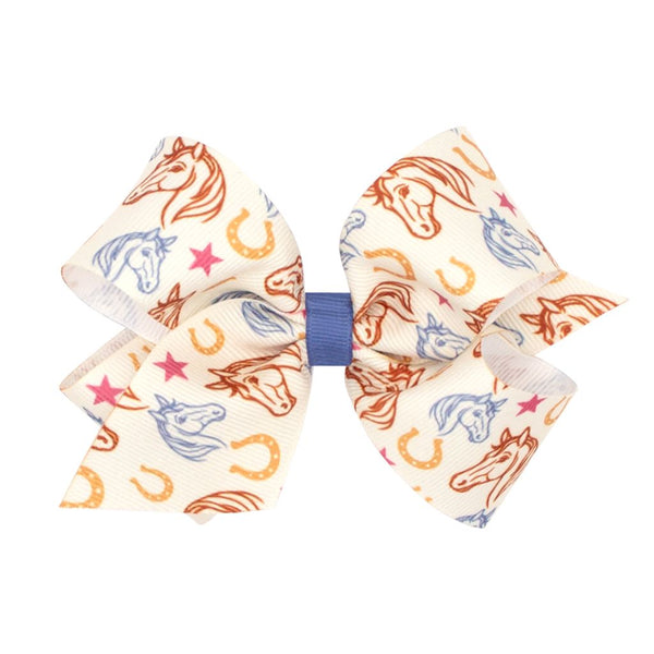 Western Inspired Medium Print Bow