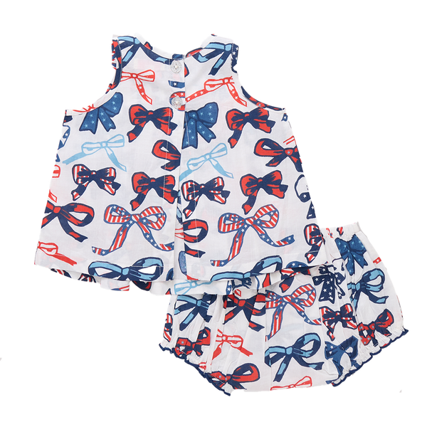 Red White and Bows Jaipur 2-Piece Set