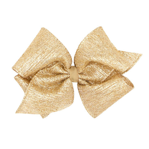 Small King Gold Metallic Textured Bow
