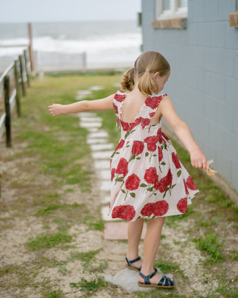 Pink Stripe Hydrangeas Via Dress