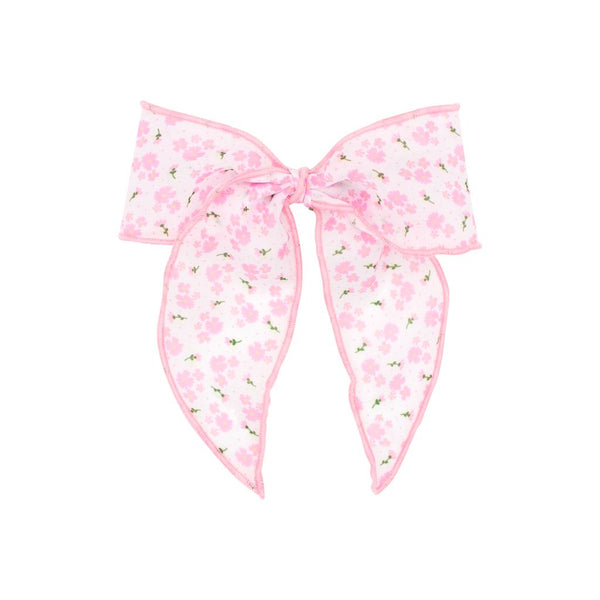 Medium Ditzy Flower Print Whimsy Tail Bow