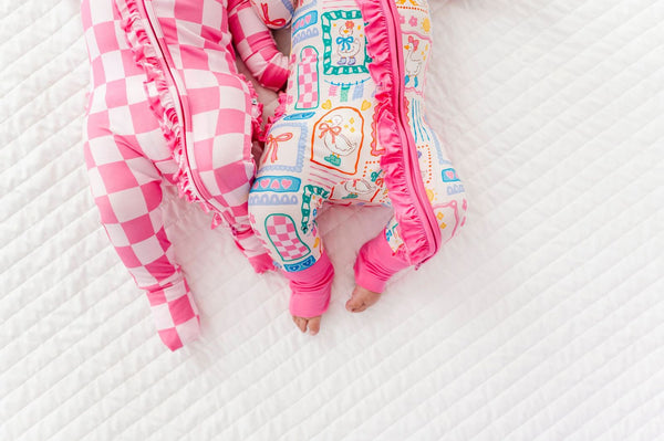 Bubblegum Check Ruffle Convertible Romper