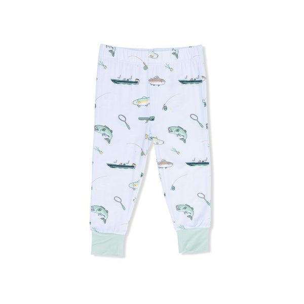 Short Sleeve Loungewear Set - Fishing
