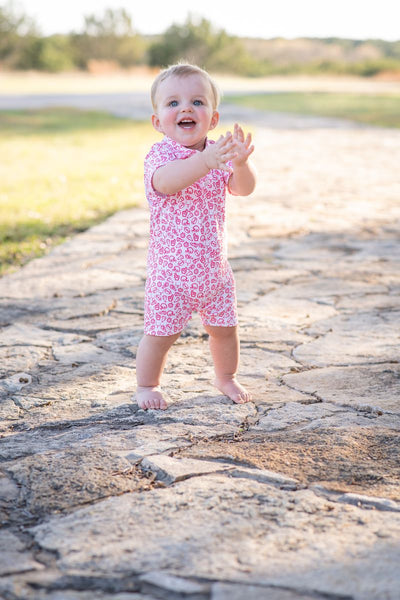 Kickoff Red Polo Romper